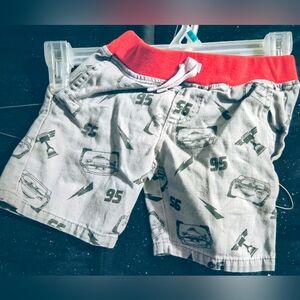 Kids' Gray and Red Cars Shorts